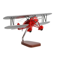 Waco Aircraft Company RNF (Red) Large Mahogany Model